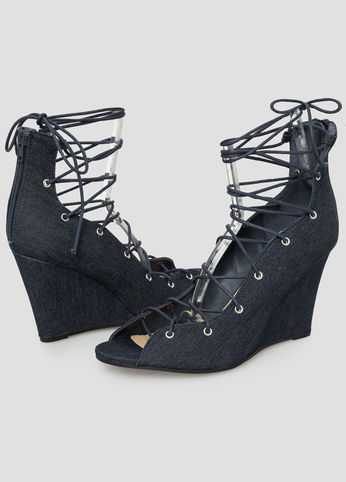 Lace-Up Wedge - Wide Width