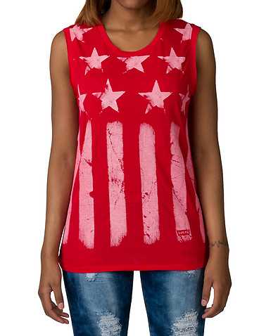 LEVIS WOMENS Red Clothing / Tank Tops S