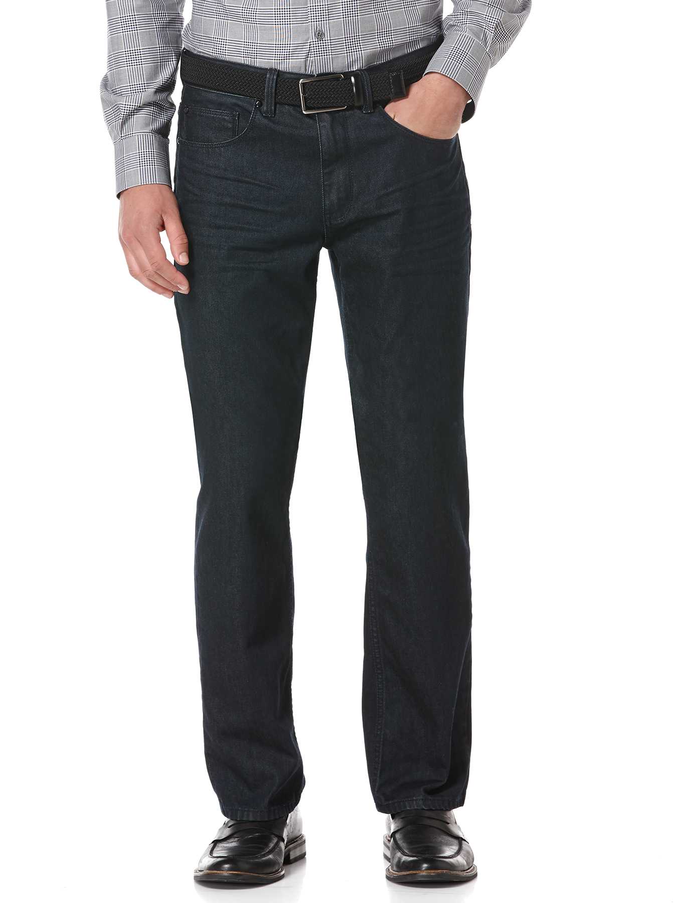 Perry Ellis Straight Fit Black Indigo Denim