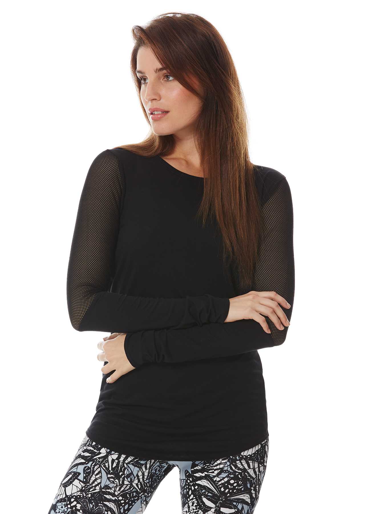 Peony Active Mesh Open Back Top