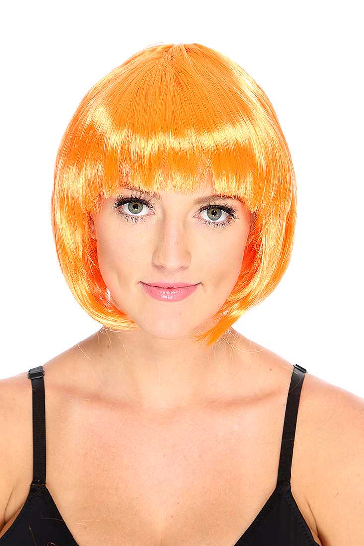 Orange Short Bob Wig
