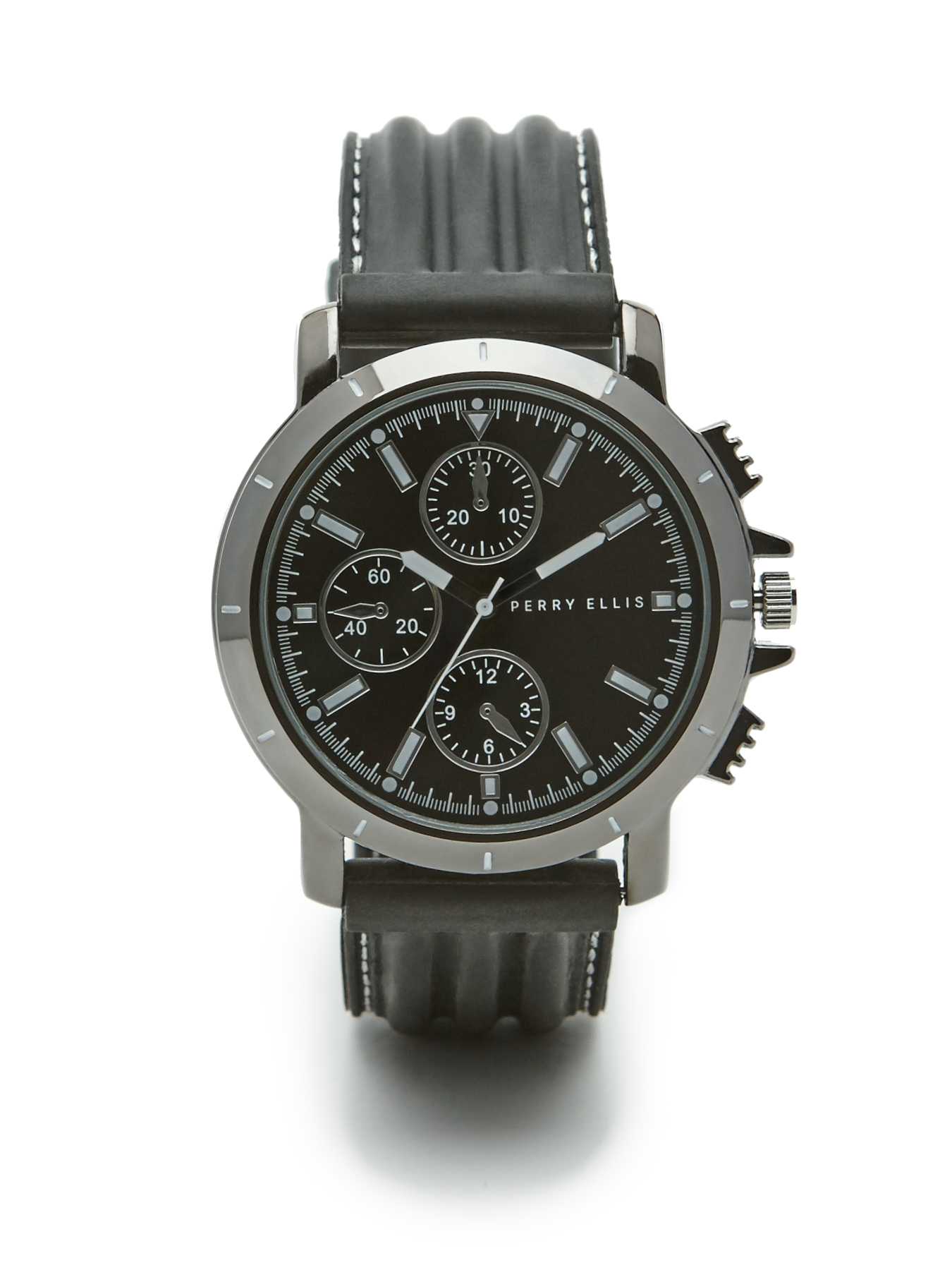 Perry Ellis Stitched Rubber Watch