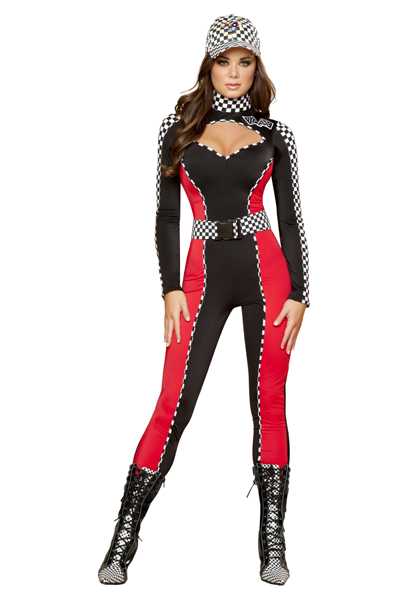 Black Red 2pc Radiant Racer Costume
