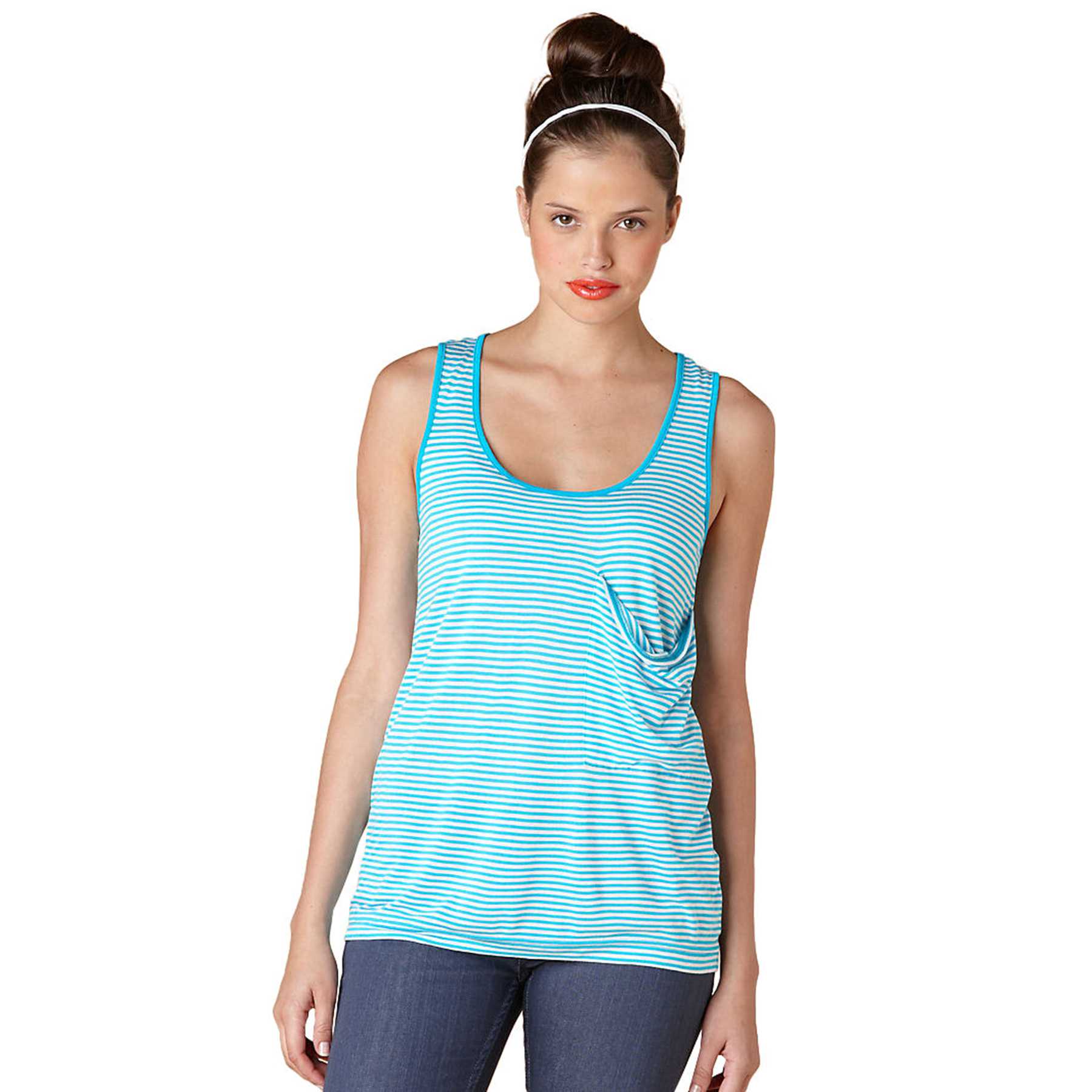 Original Penguin STRIPED POCKET TANK