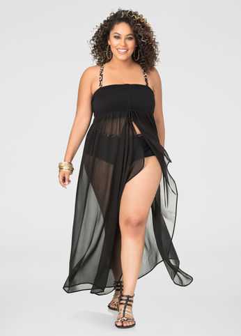 2-In-1 Chiffon Swim Cover-Up