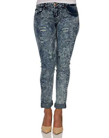 ESSENTIALS WOMENS Blue Clothing / Jeans