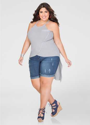Striped Hi-Lo Tunic