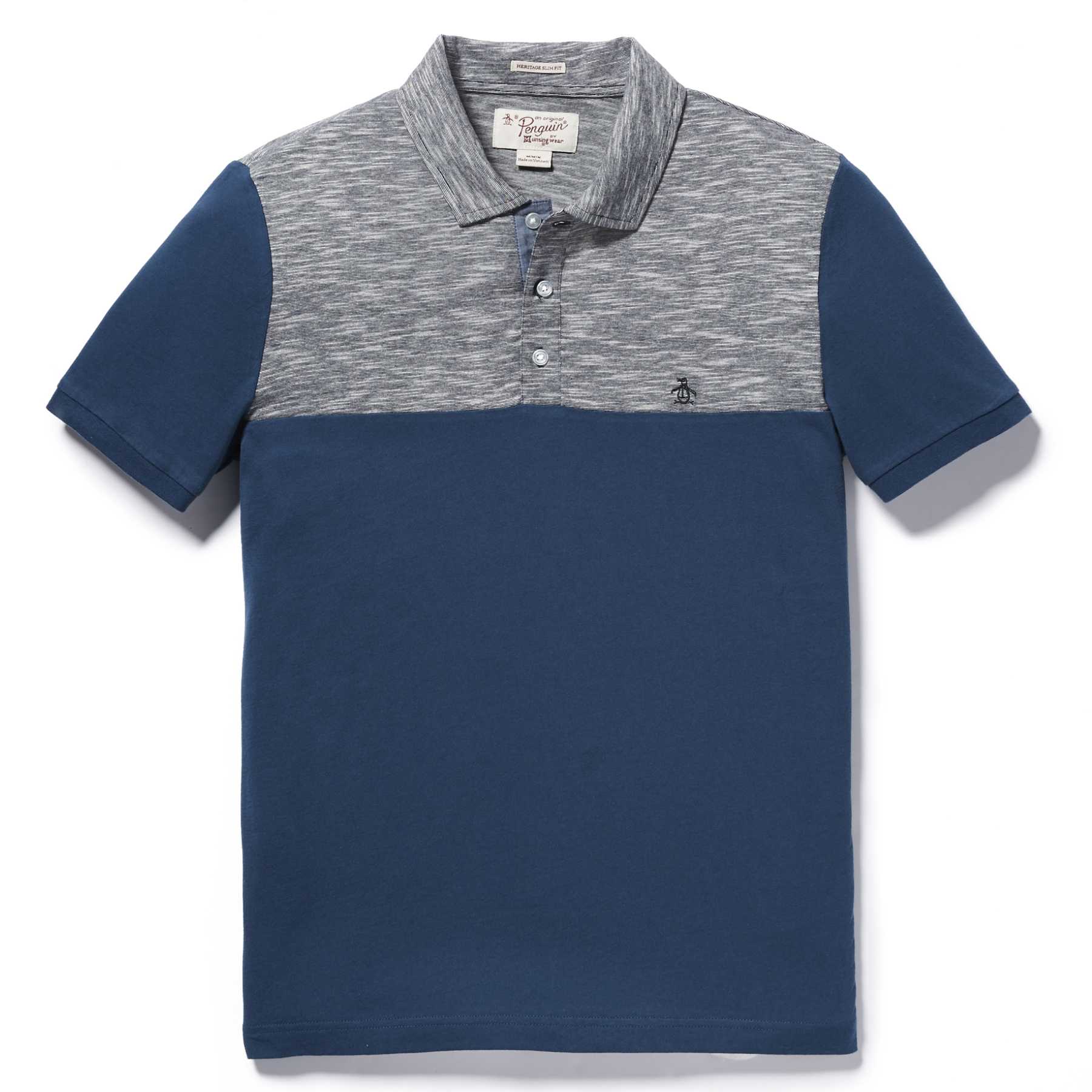 Original Penguin COLORBLOCK POLO WITH RIB CUFF