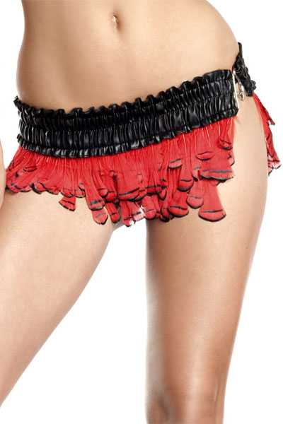 Red Feather Skirt