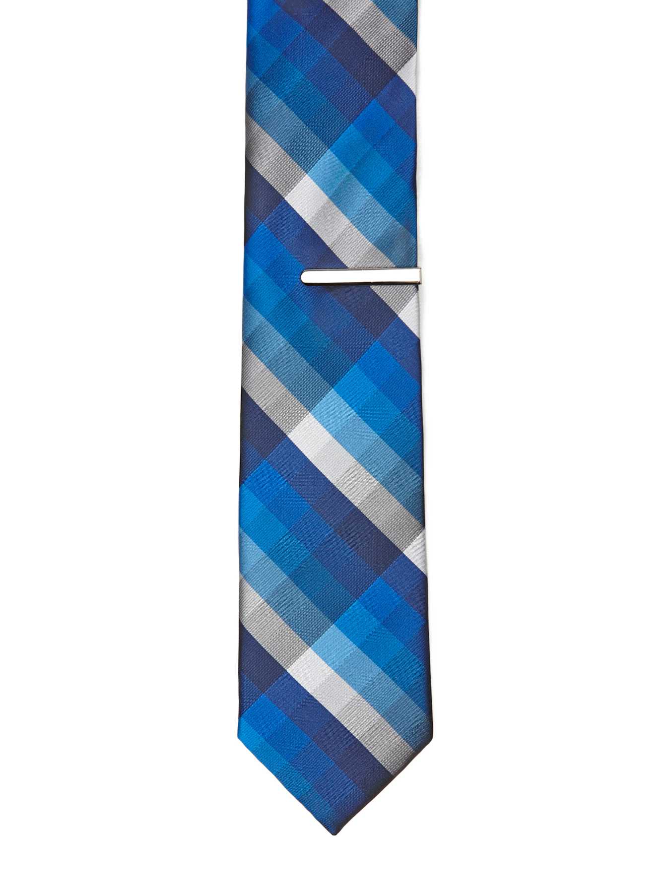 Perry Ellis Sherman Plaid Silk Tie