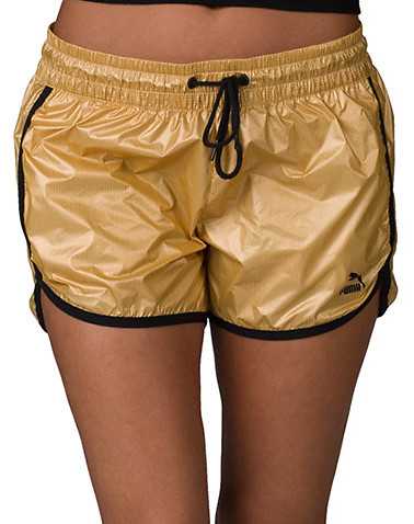 PUMA WOMENS Gold Clothing / Casual Shorts M