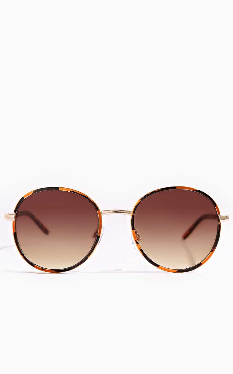 Fiora Tortoise Circle Sunglasses - N/S - TORT by Styles For Less