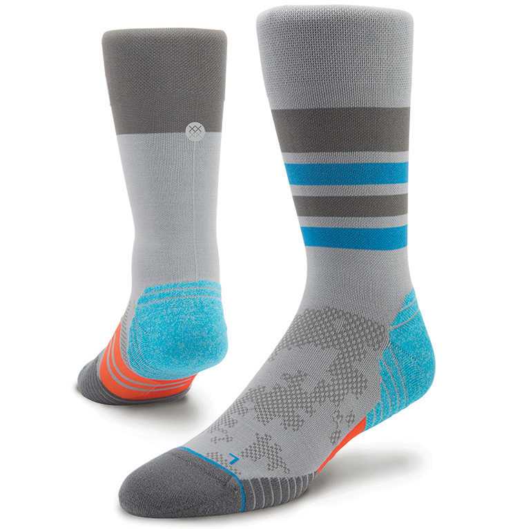 Stance Cadence Otc GRY XL FUSION RUN Socks