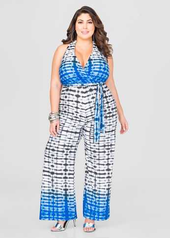 Wide Leg Tie Dye Jumpsuit