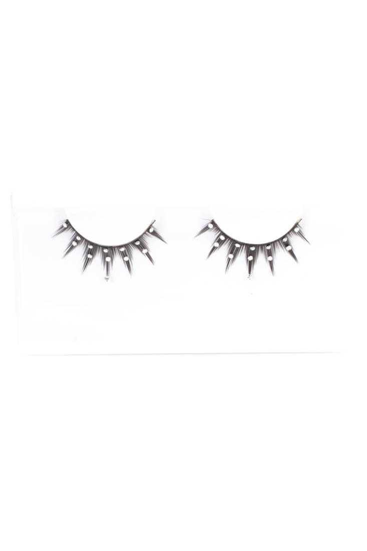 Black Rhinestone Detail Faux Eyelashes