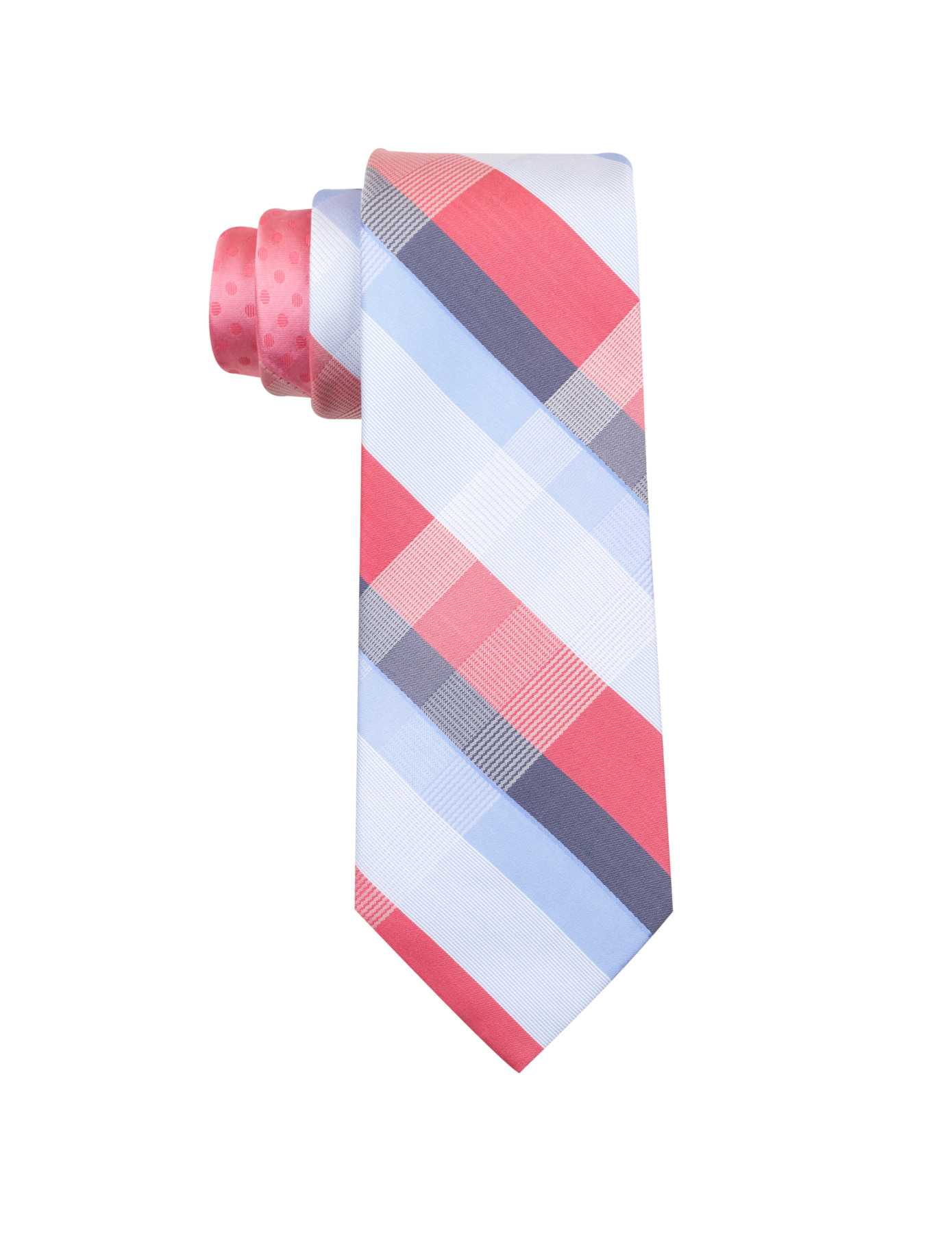 Perry Ellis Moore Plaid Silk Tie