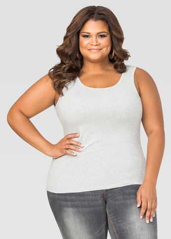 Cotton Scoop Neck Tank