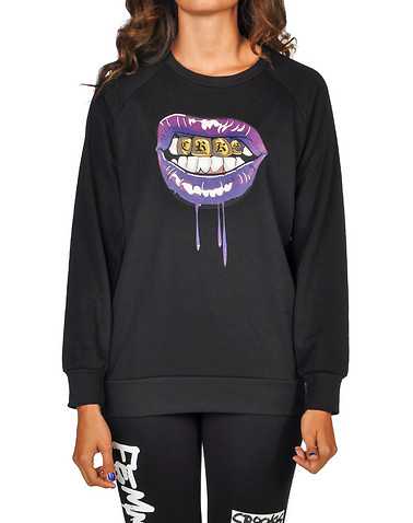 CROOKS AND CASTLES WOMENS Black Clothing / Sweatshirts L