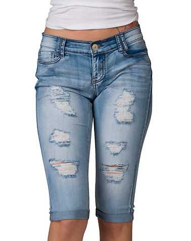 ESSENTIALS WOMENS Blue Clothing / Denim Shorts