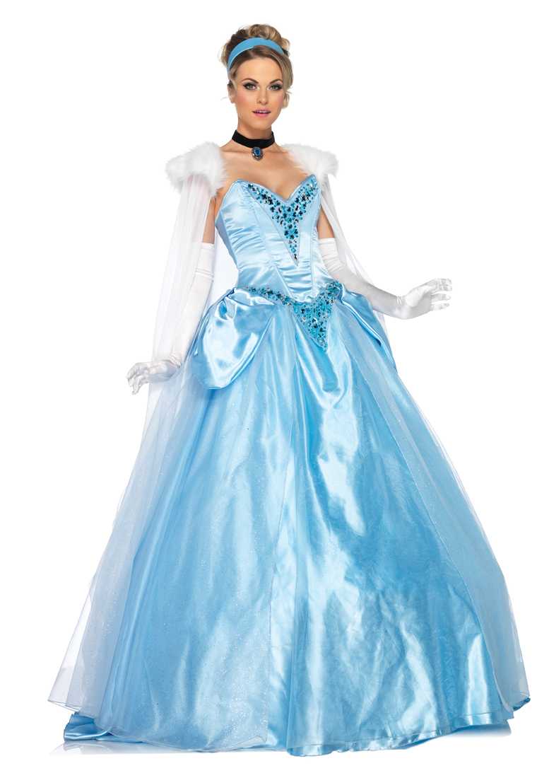 6 PC Deluxe Cinderella Hasbro Costume