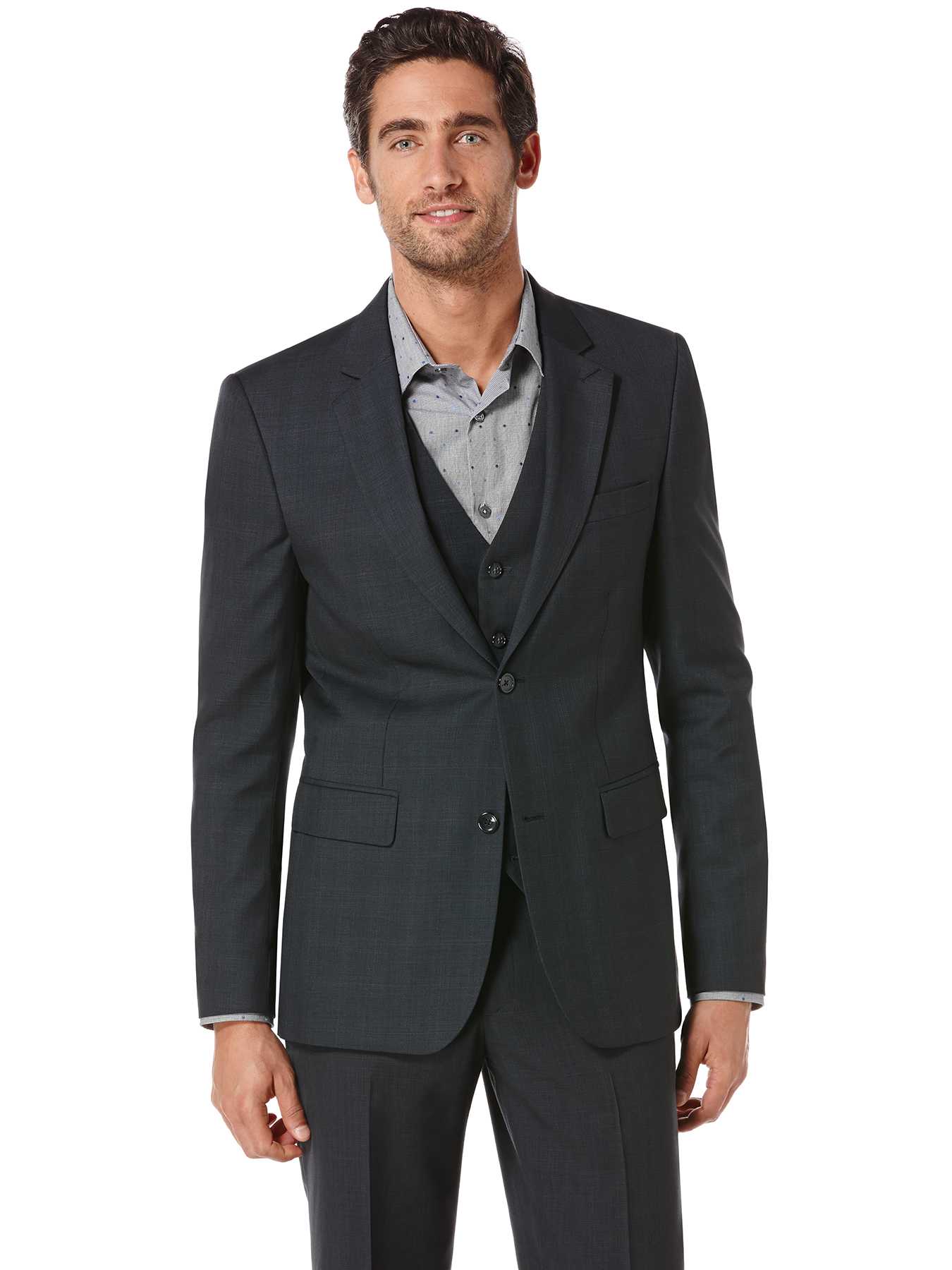 Perry Ellis Tonal Plaid Suit Jacket