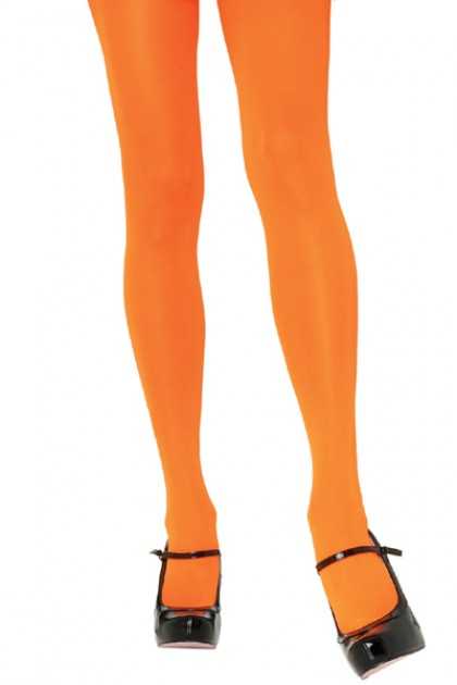 Orange Nylon Tights Hosiery