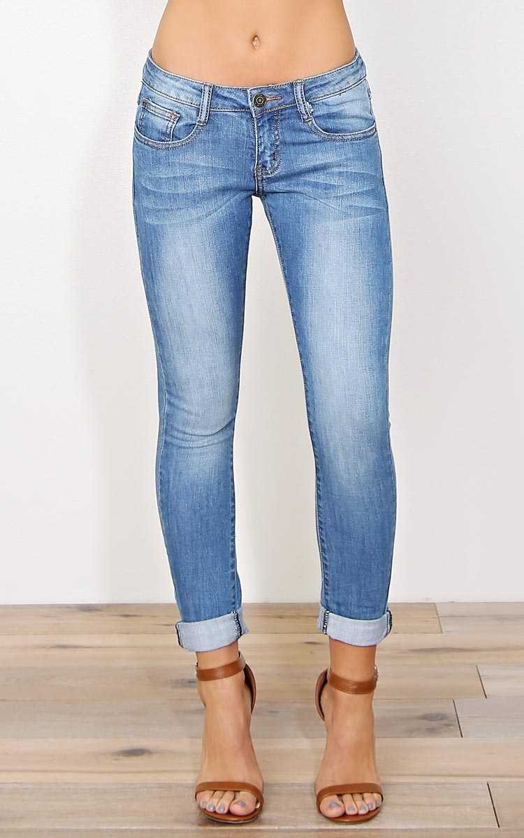 Machine Rachel Denim Skinny Jeans - Med Wash in Size 1 by Styles For Less