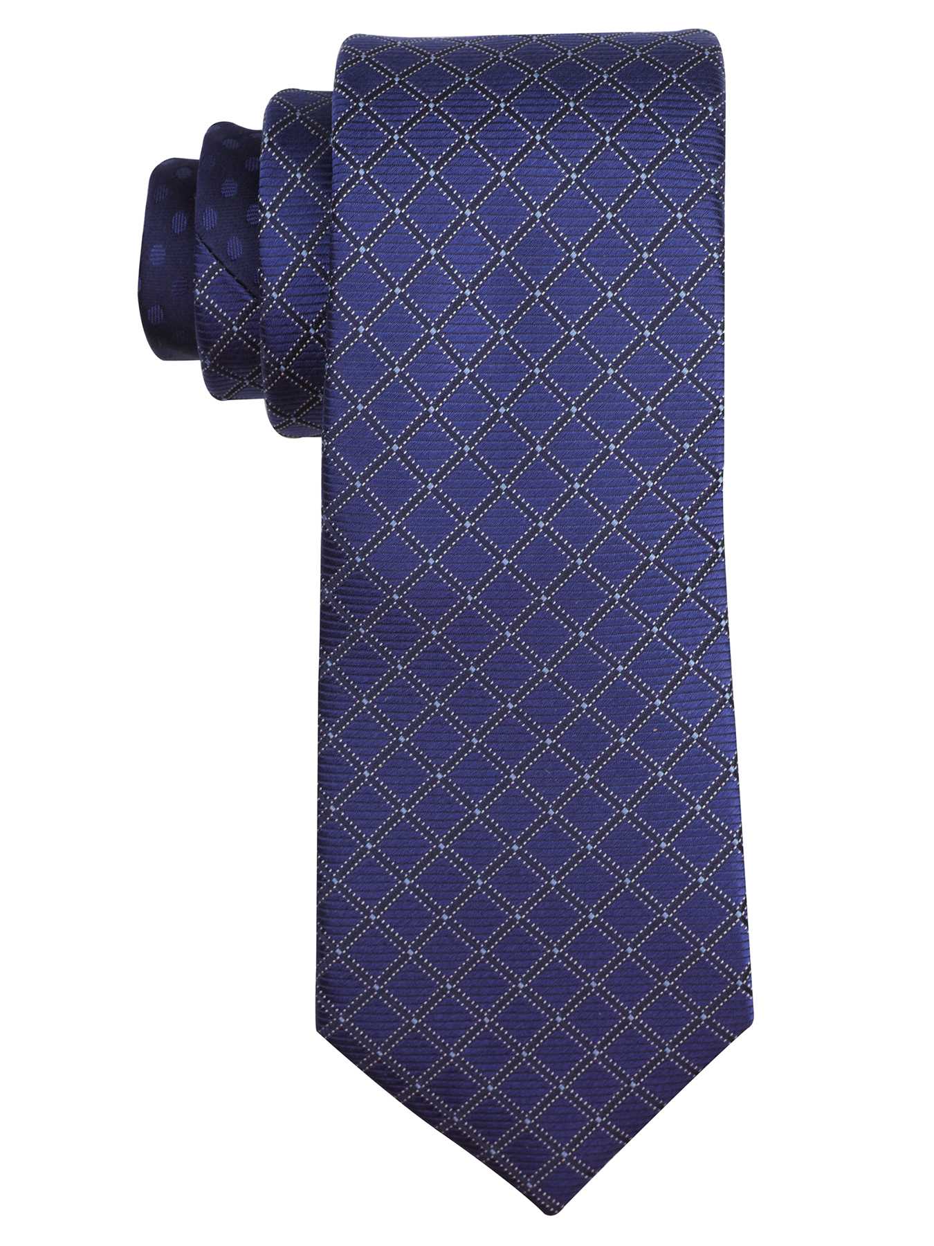 Perry Ellis Morris Grid Silk Tie