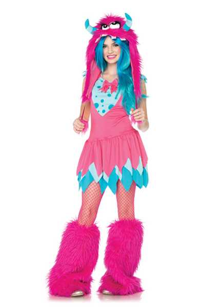 Pink 2 PC Mischief Monster Juniors Costume