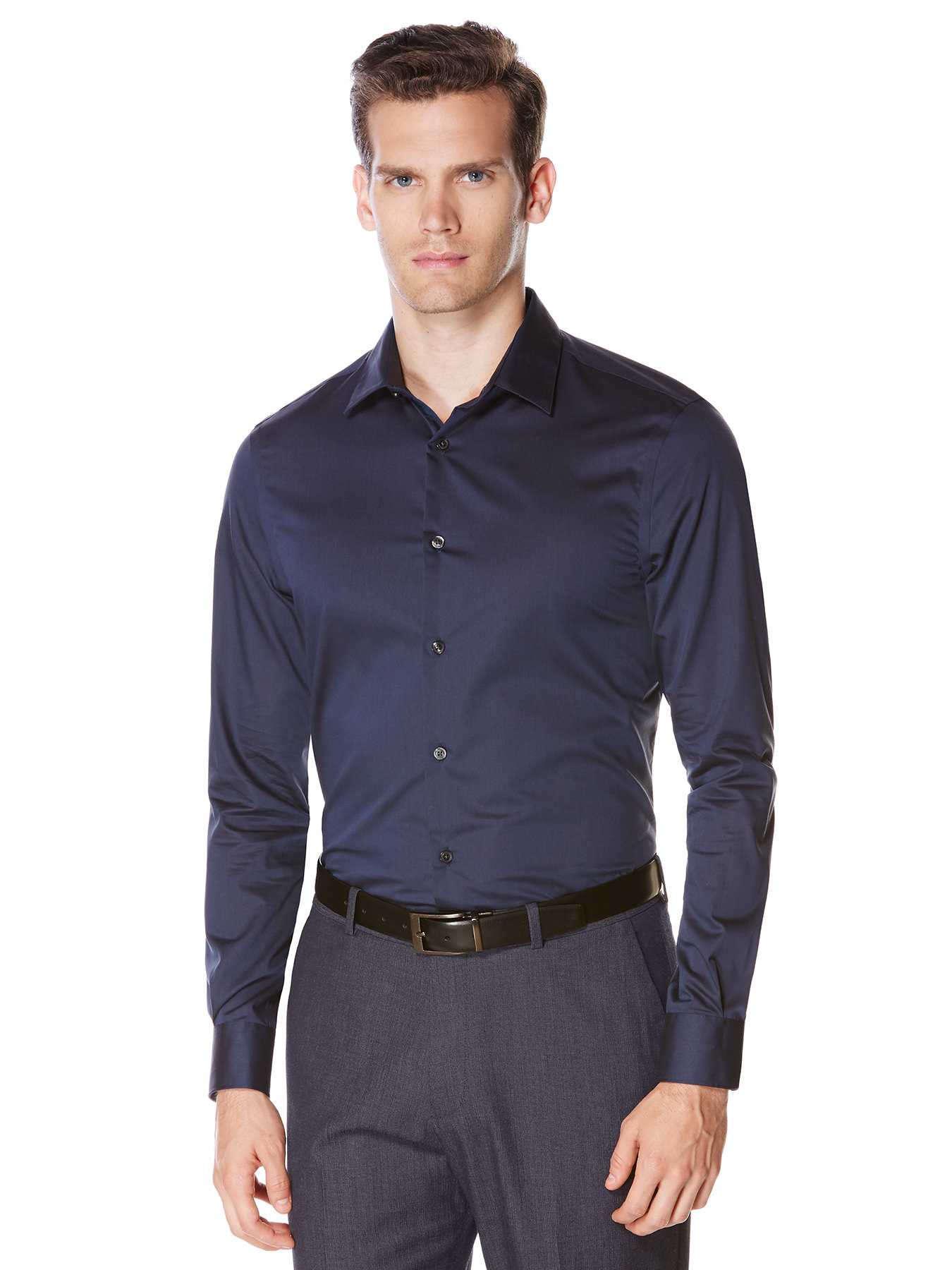 Perry Ellis Non-Iron Luxury Iridescent Shirt