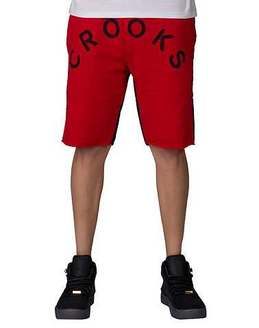 CROOKS AND CASTLES MENS Red Clothing / Athletic Shorts M