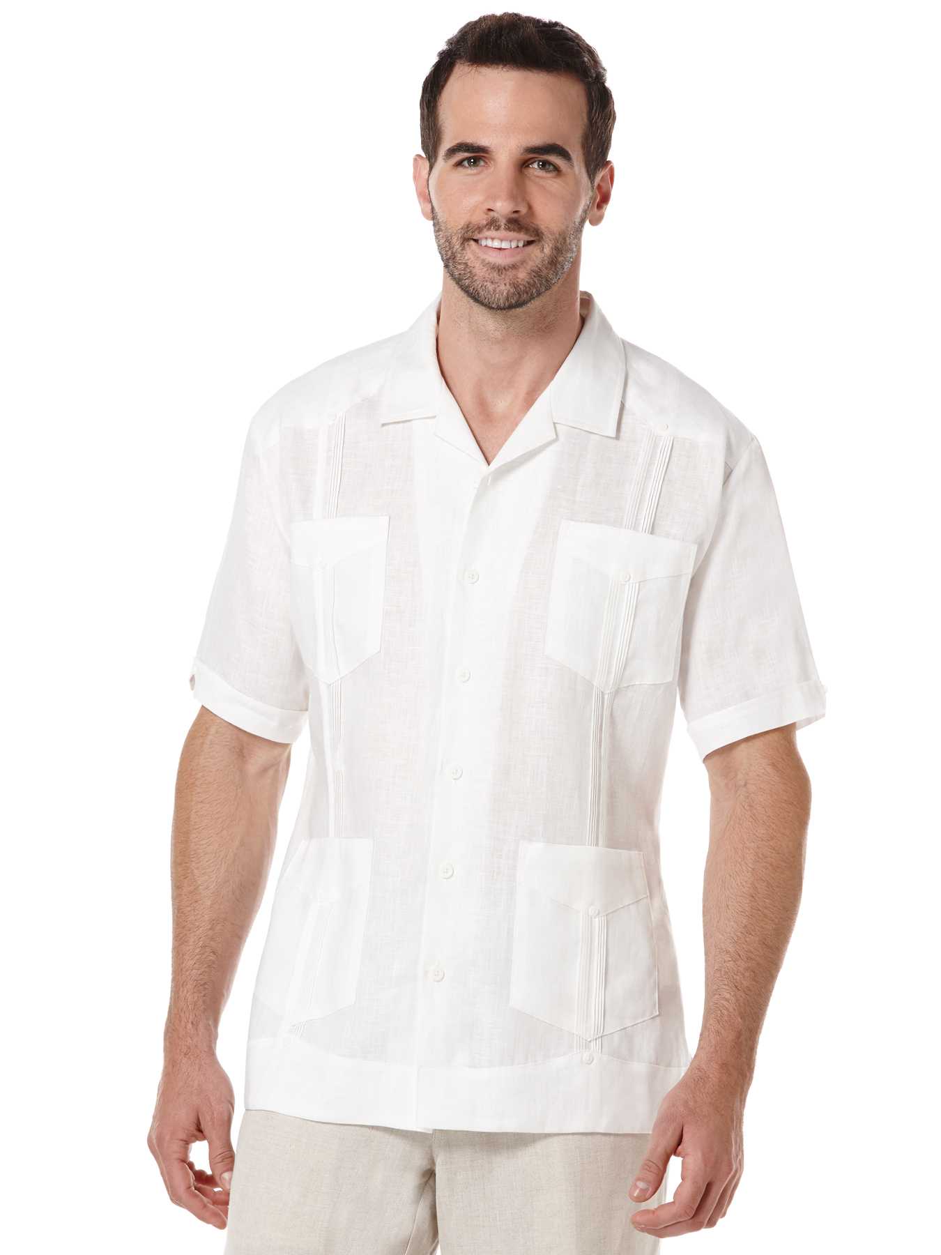 Cubavera 100% Linen Short Sleeve Classic Guayabera