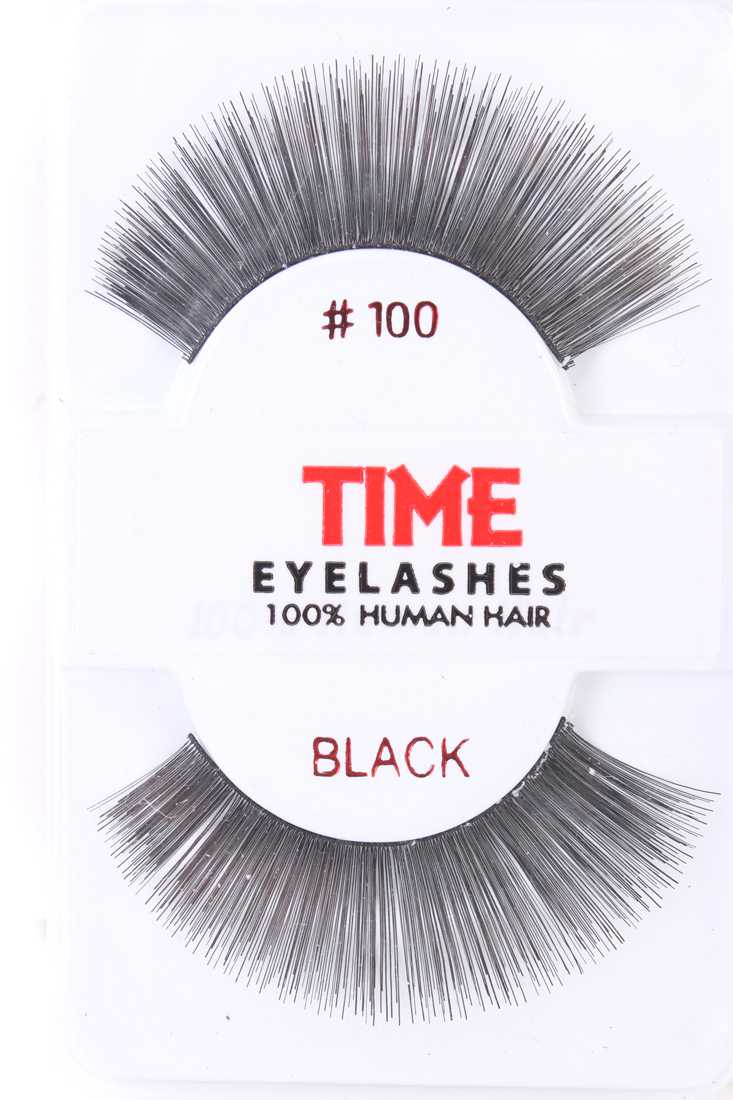 Black Thick Full Long Glamour Human Hair Eyelashes