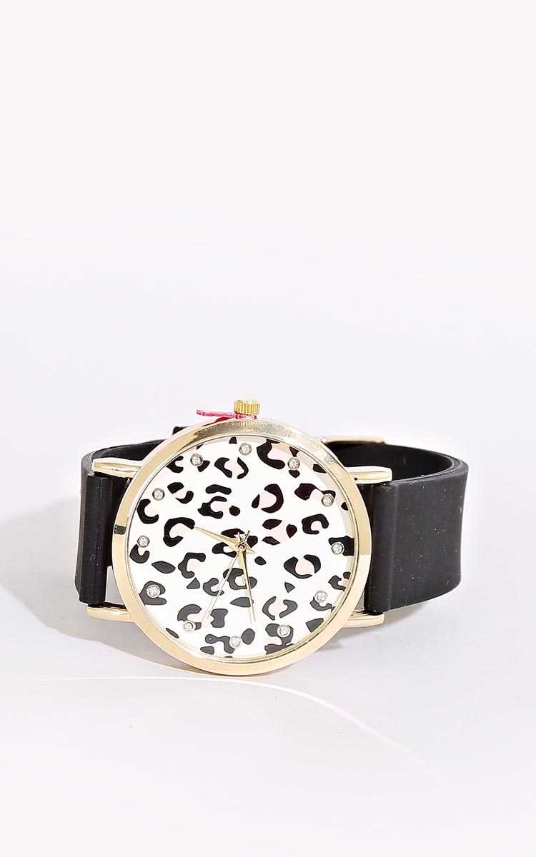 Untamed Leopard Watch - N/S - Black by Styles For Less