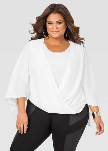 Draped Hardware Blouse