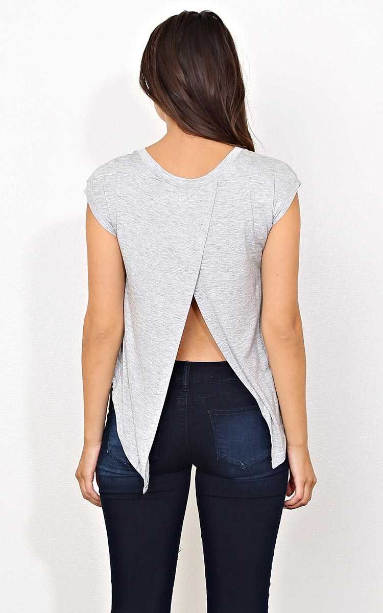 Drew Flyaway Back Knit Top - - Heather in Size by Styles For Less
