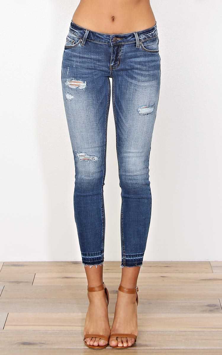 Favored Distressed Skinny Jeans - Med Destroyed in Size by Styles For Less