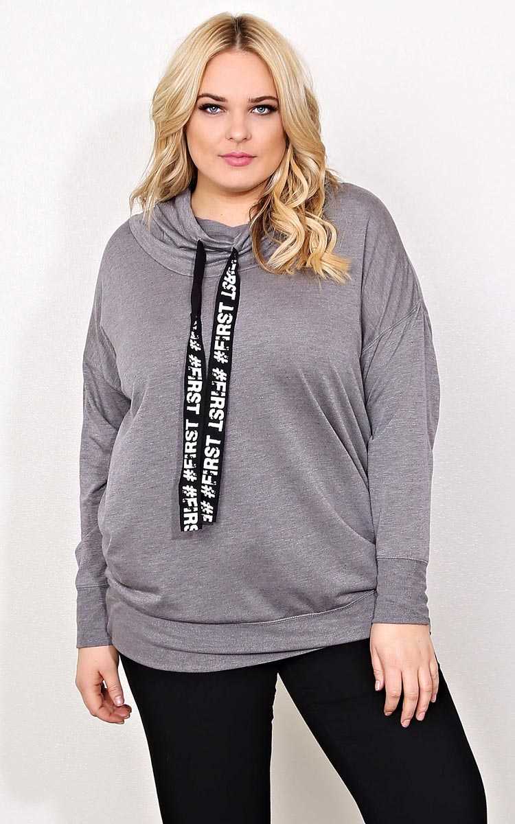 Plus Size #FIRST Cowl Neck Top - Heather in Size by Styles For Less