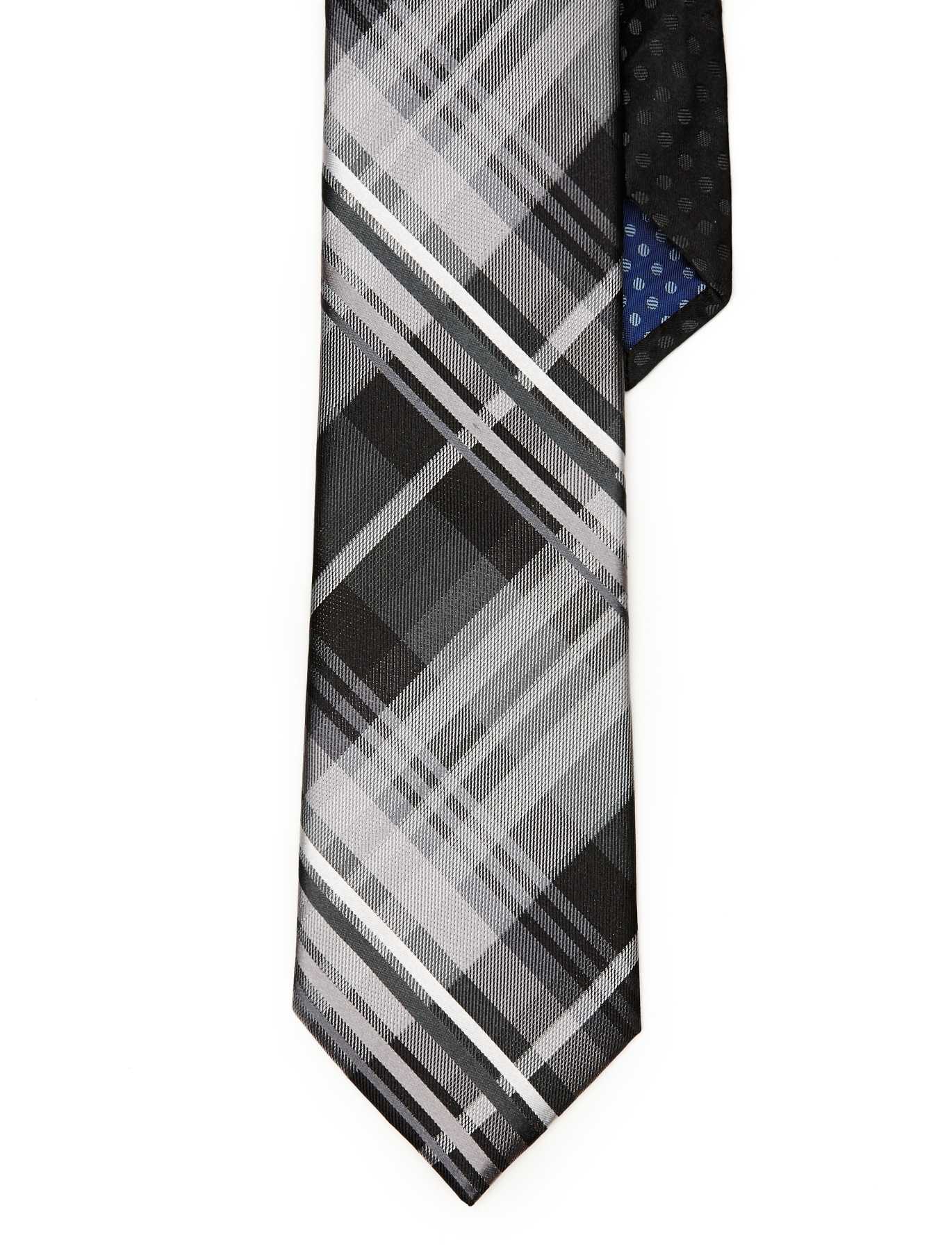 Perry Ellis Nova Plaid Silk Tie