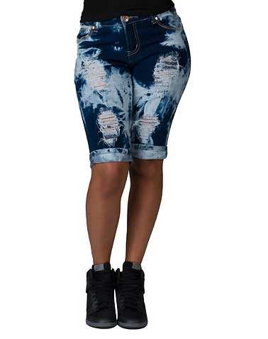 ESSENTIALS WOMENS Blue Clothing / Denim Shorts