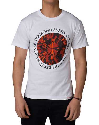 DIAMOND SUPPLY COMPANY MENS White Clothing / Tops L