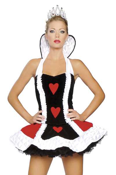 3 PC Sexy Queen Of Hearts Costume