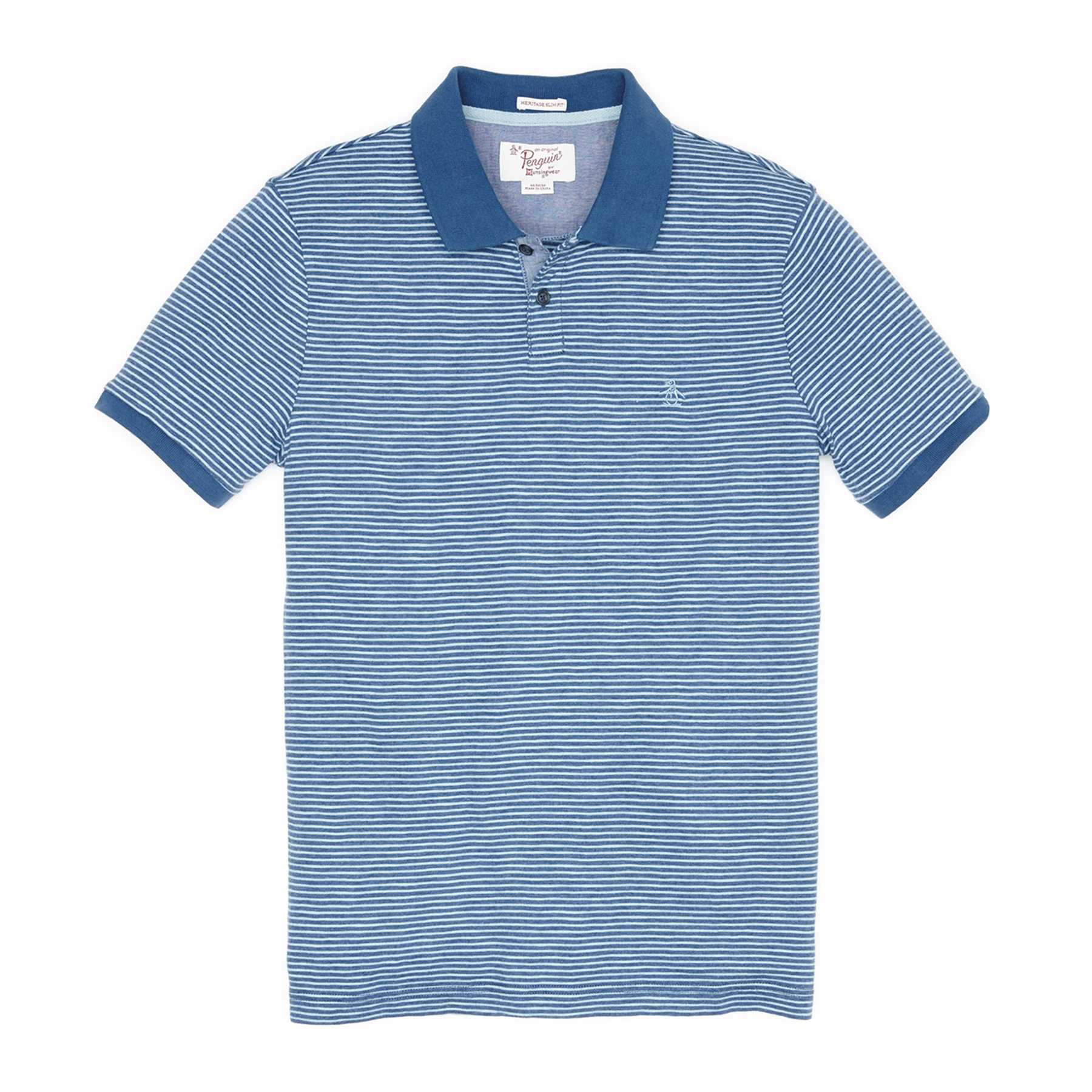 Original Penguin SLUB FEEDER STRIPE POLO