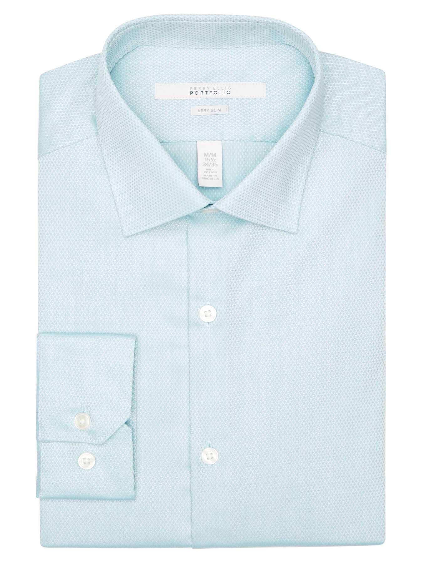 Perry Ellis Very Slim Non-Iron Dress Shirt