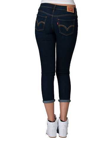 LEVIS WOMENS Dark Blue Clothing / Denim Shorts