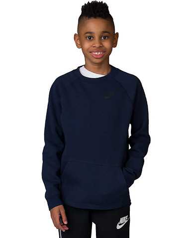NIKE BOYS Blue Clothing / Crew Neck Sweatshirts S