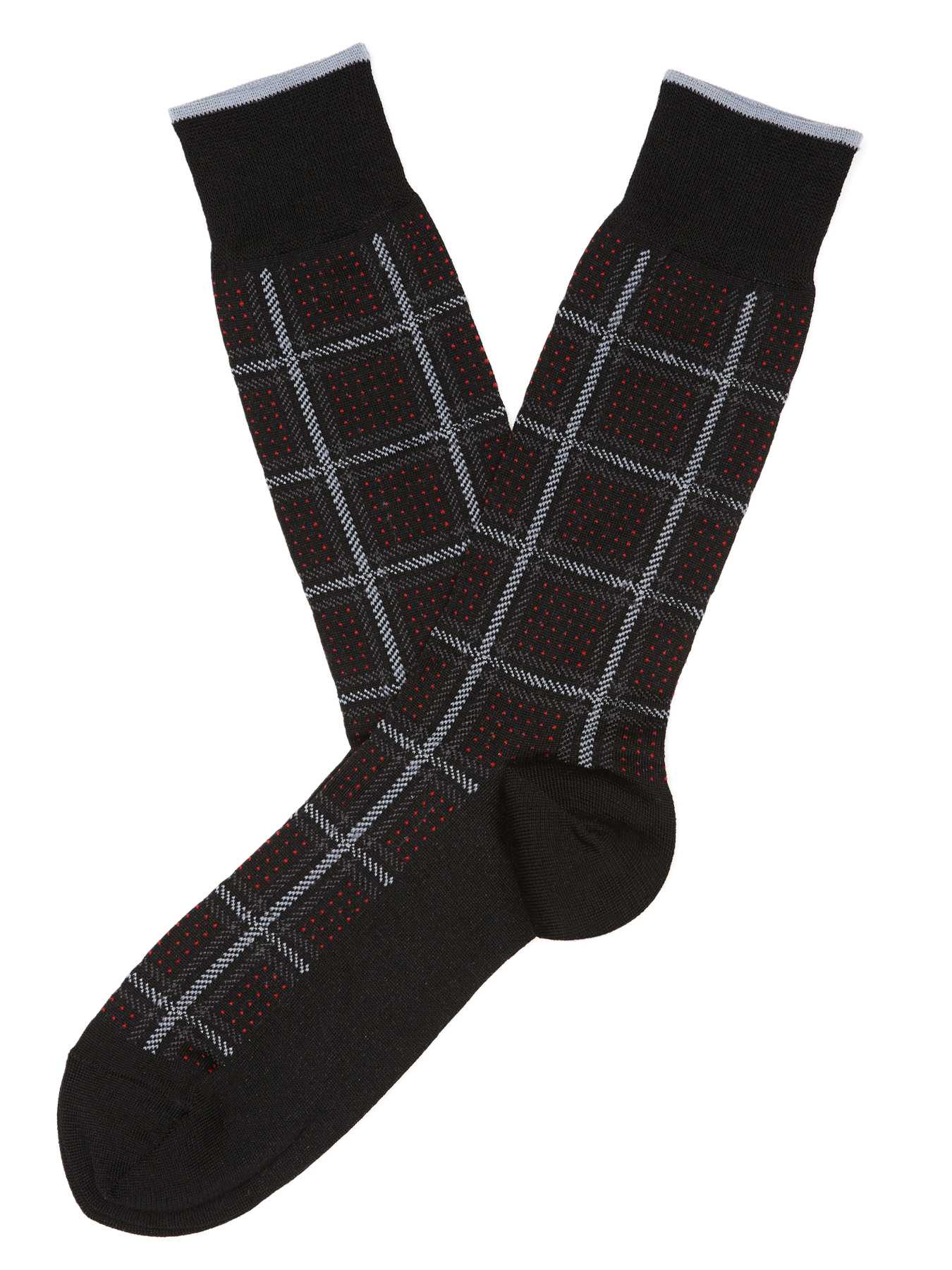Perry Ellis Executive Grid Pattern Sock