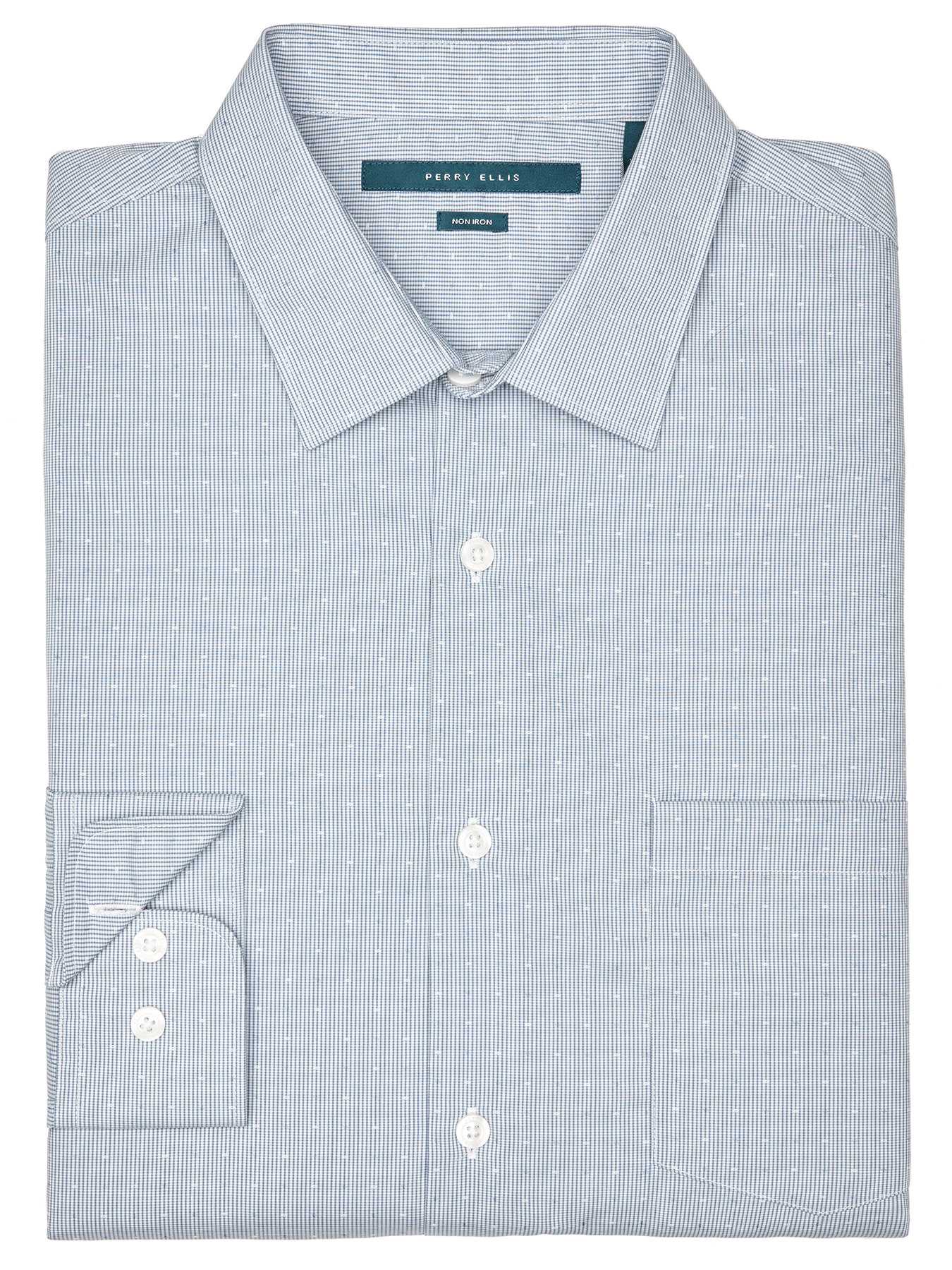Perry Ellis Non-Iron Dobby Dot Shirt