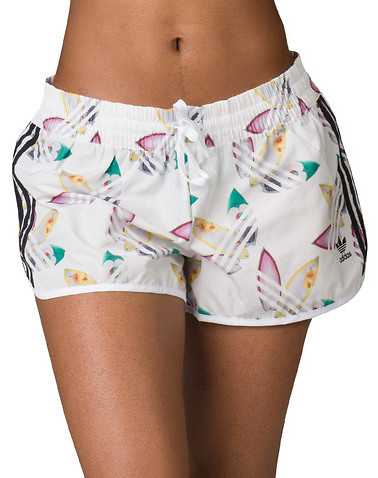 adidas WOMENS White Clothing / Athletic Shorts XL