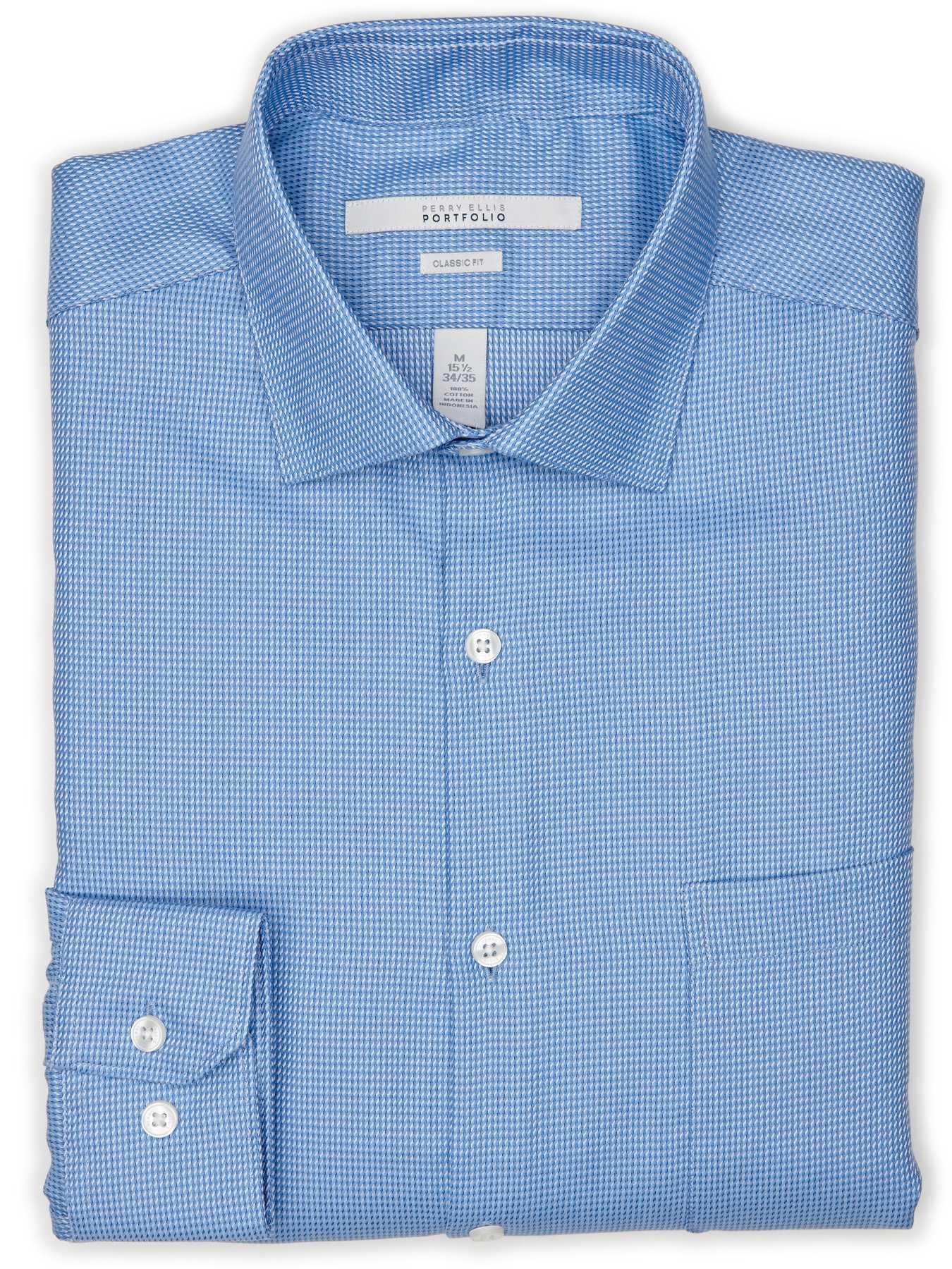 Perry Ellis Classic Fit Twill Portfolio Dress Shirt
